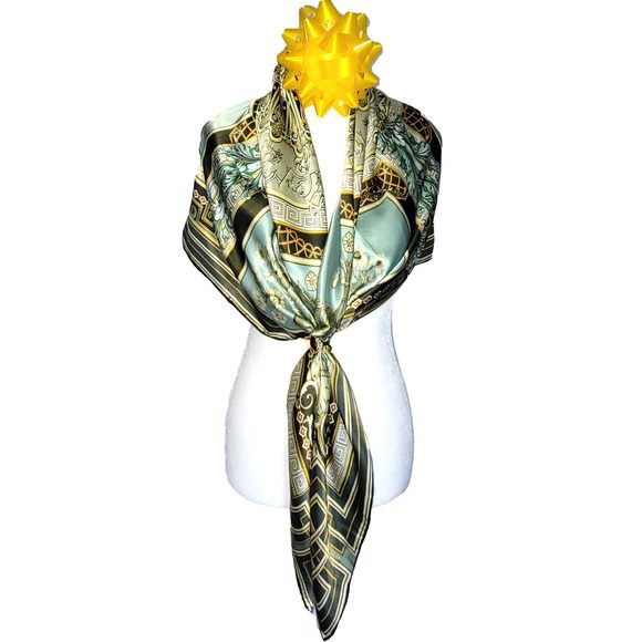 NWT Genuine 100% Mulberry Silk Satin Scarf 41"x41" Large Square Shawl 5945 - Picture 8 of 8